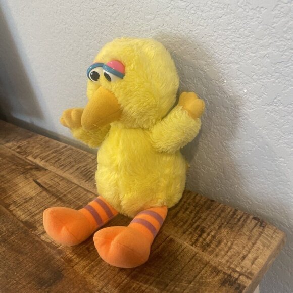 Sesame Street Hasbro Softies Baby Big Bird Yellow Stuffed Plush Vintage Toy - Picture 3 of 8